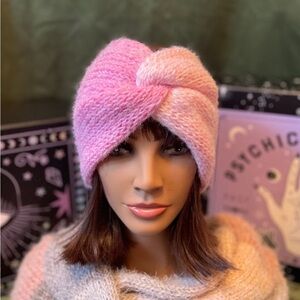 "Twist of Pink Perfection" Hand-Knit Ear Warmer